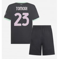 AC Milan Fikayo Tomori #23 Tretí Detský futbalový dres 2024-25 Krátky Rukáv (+ trenírky)